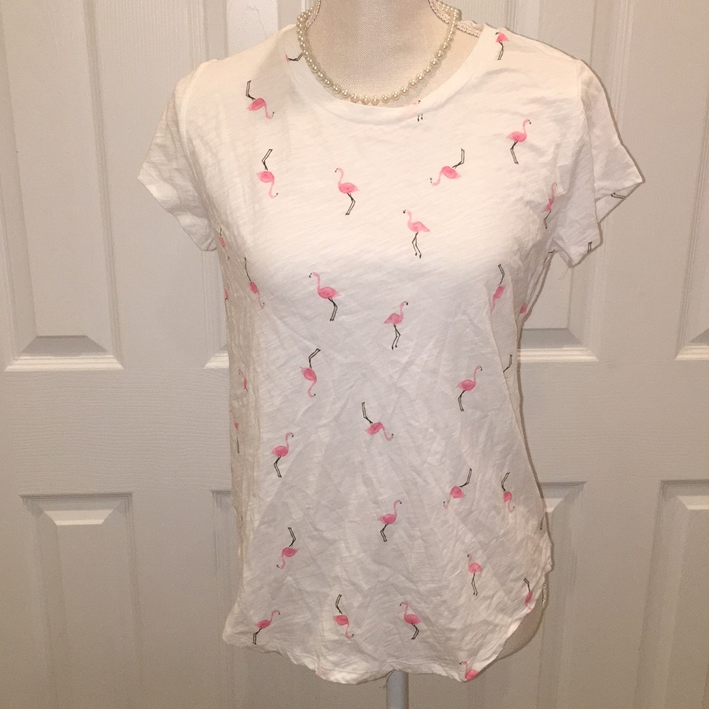 Loft Vintage Soft Pink Flamingo T-shirt